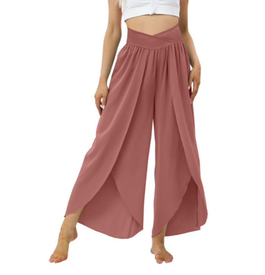 Loose Split Yoga & Leisure Pants