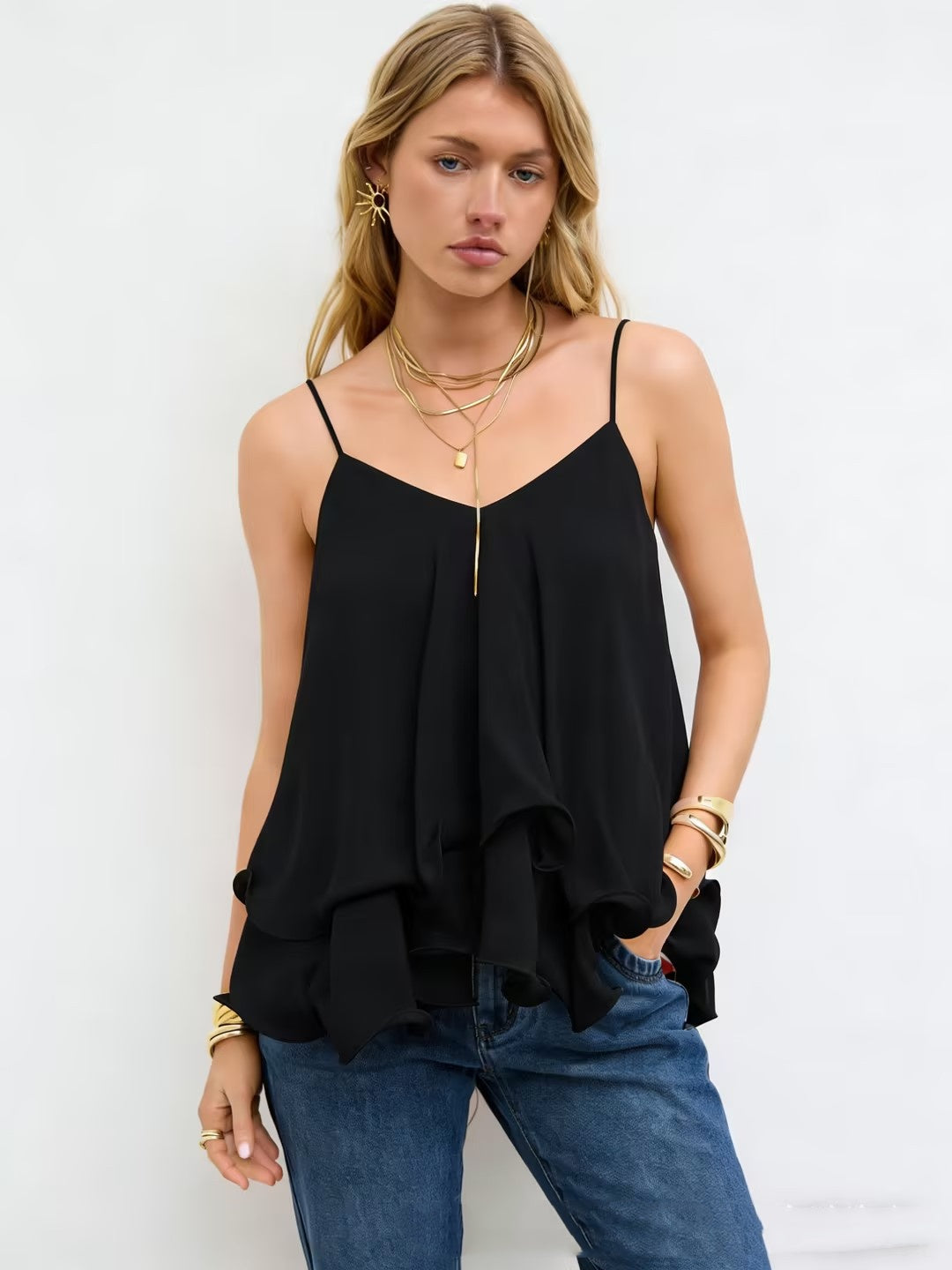 Elegant Chiffon Summer Blouse