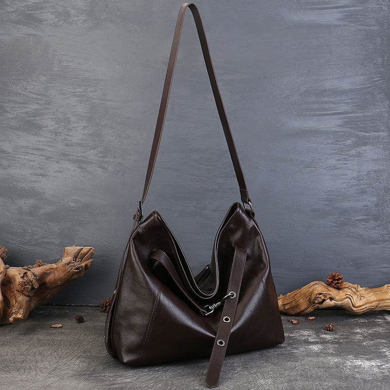 Retro Leather Crossbody Bag