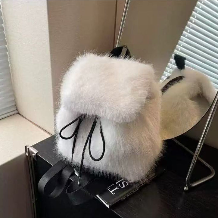 High-Capacity Plush Backpack