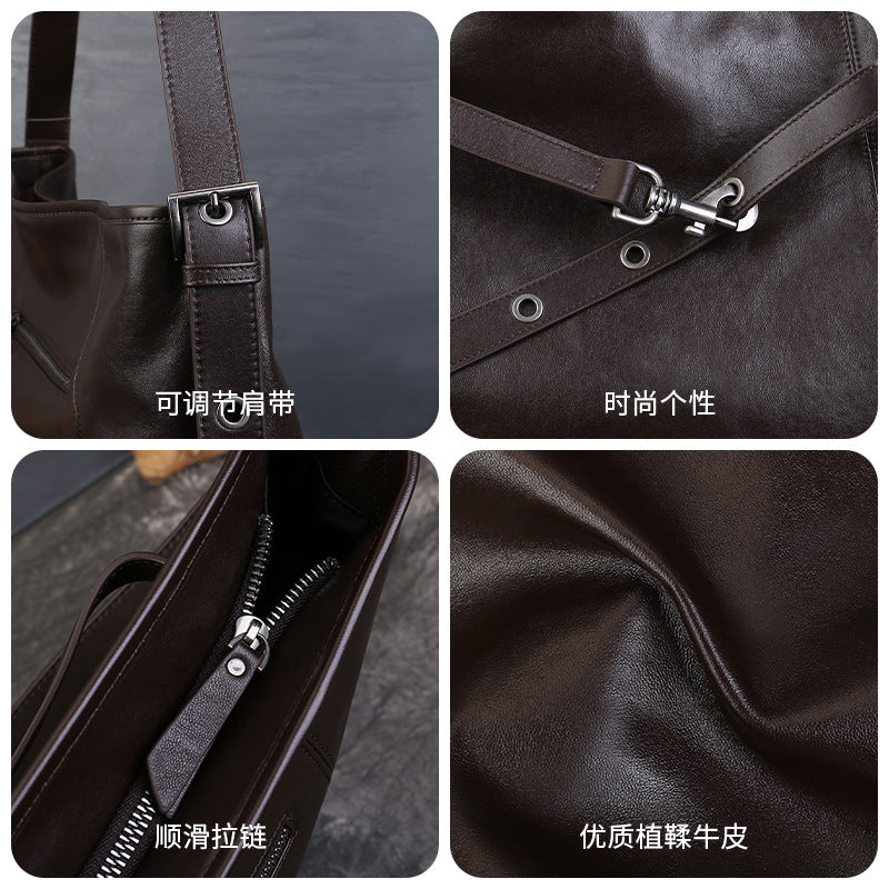 Retro Leather Crossbody Bag