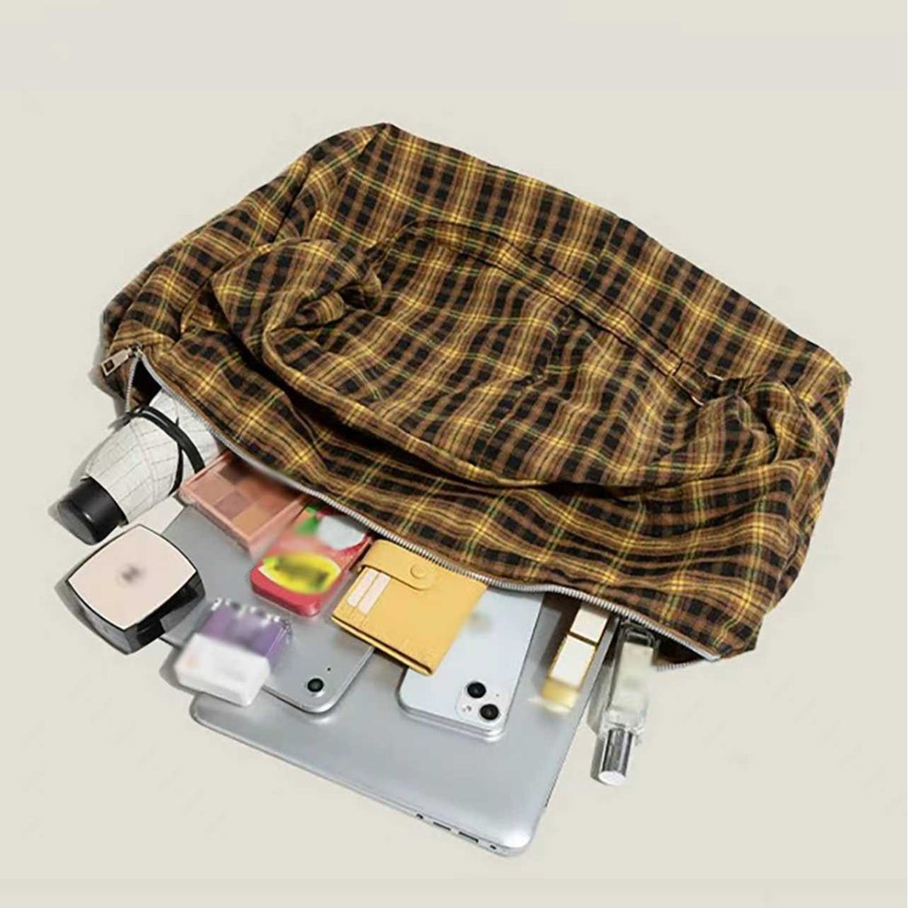 Plaid Multi-Wear Canvas Bag
