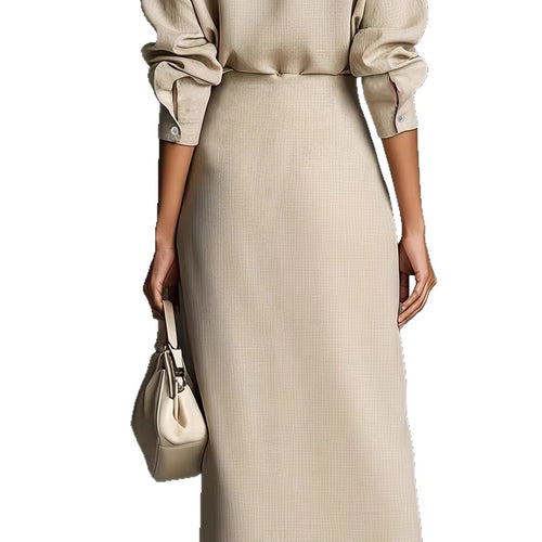 Elegant Irregular Pleated Dress