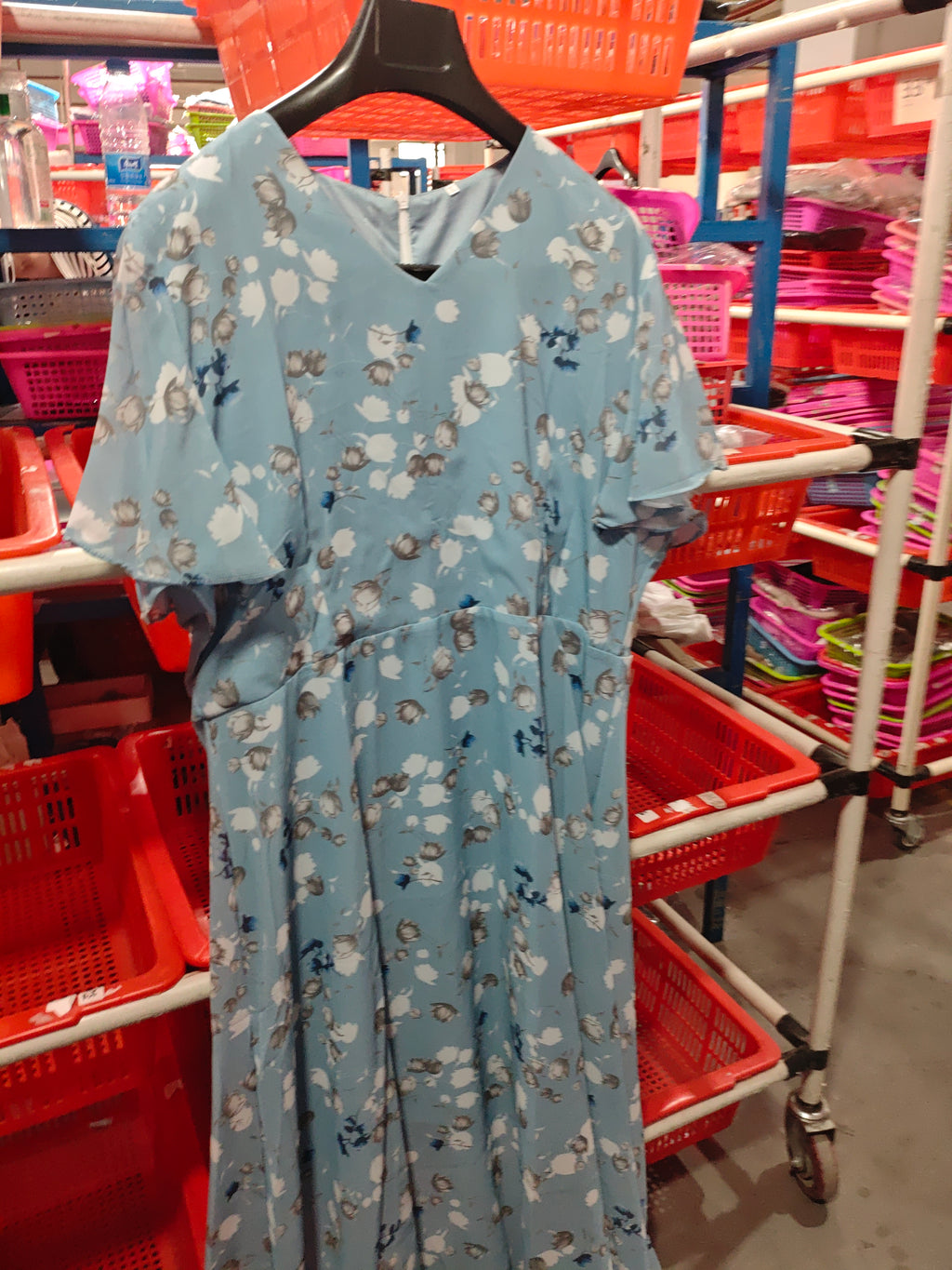 Women’s Floral Print Ruffle Beach Dress