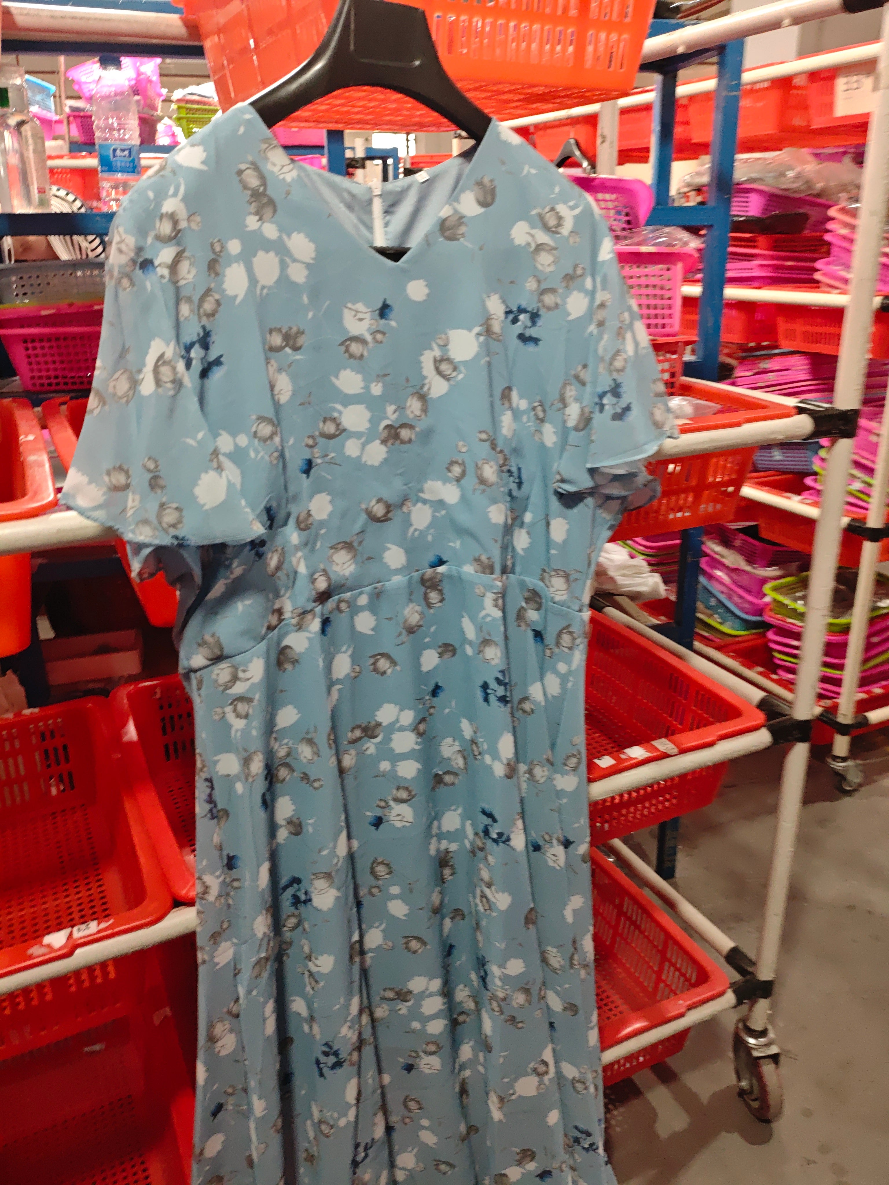 Women’s Floral Print Ruffle Beach Dress