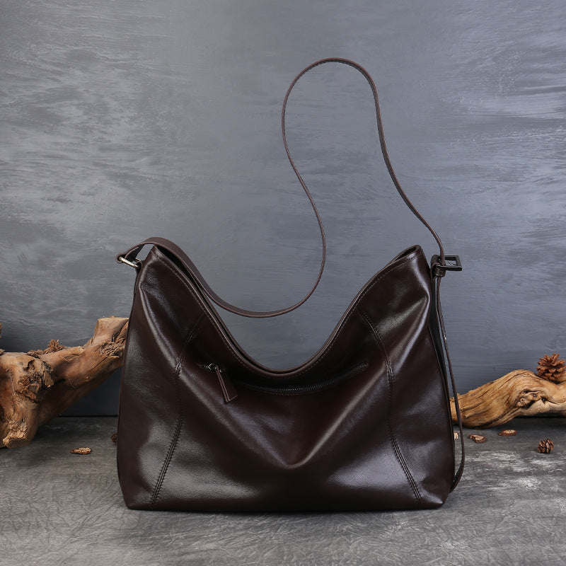 Retro Leather Crossbody Bag