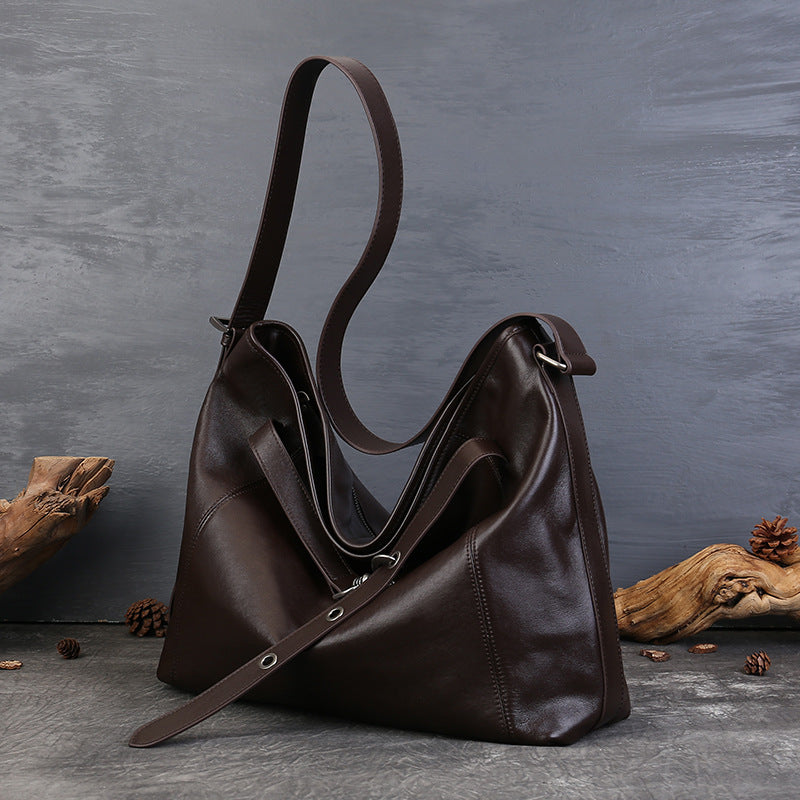 Retro Leather Crossbody Bag