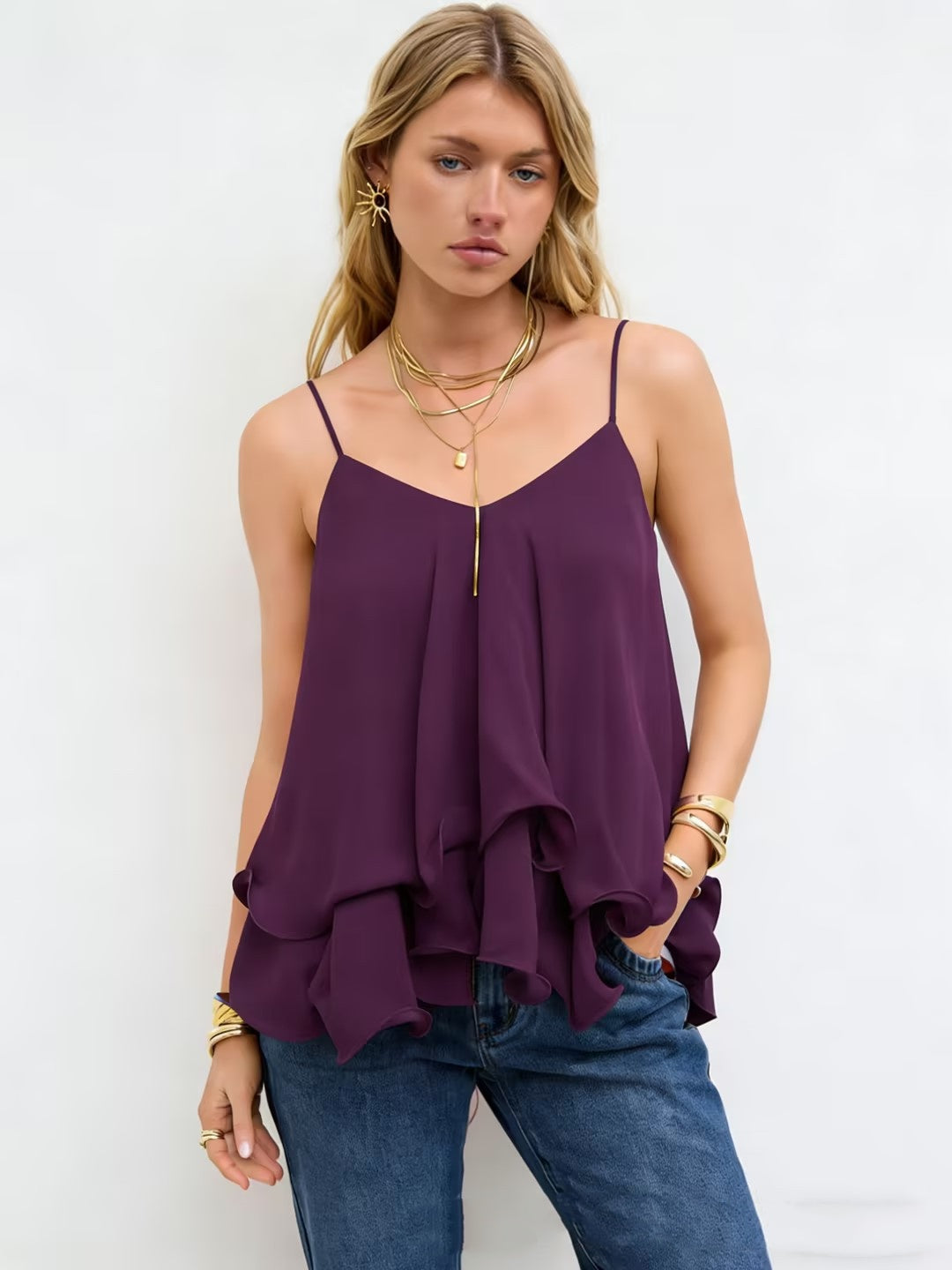 Elegant Chiffon Summer Blouse