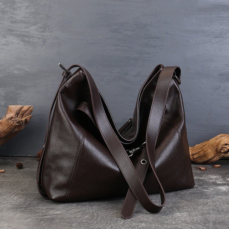 Retro Leather Crossbody Bag