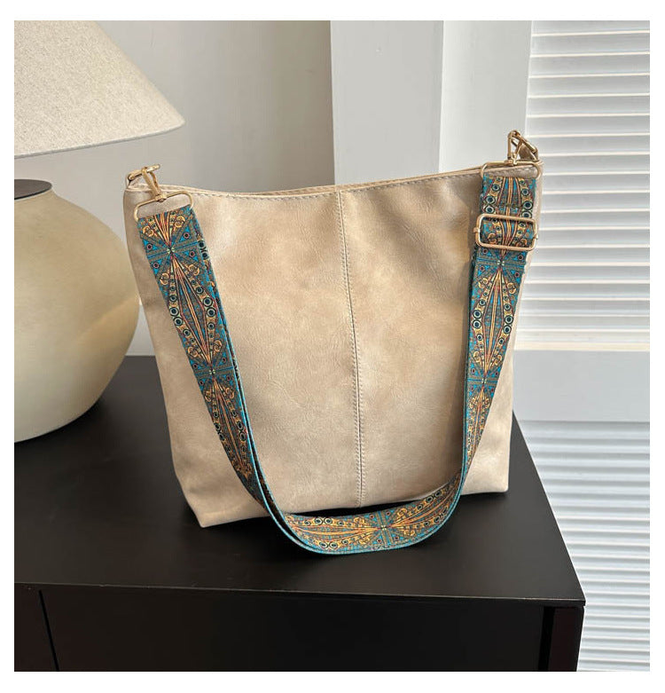 Ethnic Style Bucket Crossbody Bag
