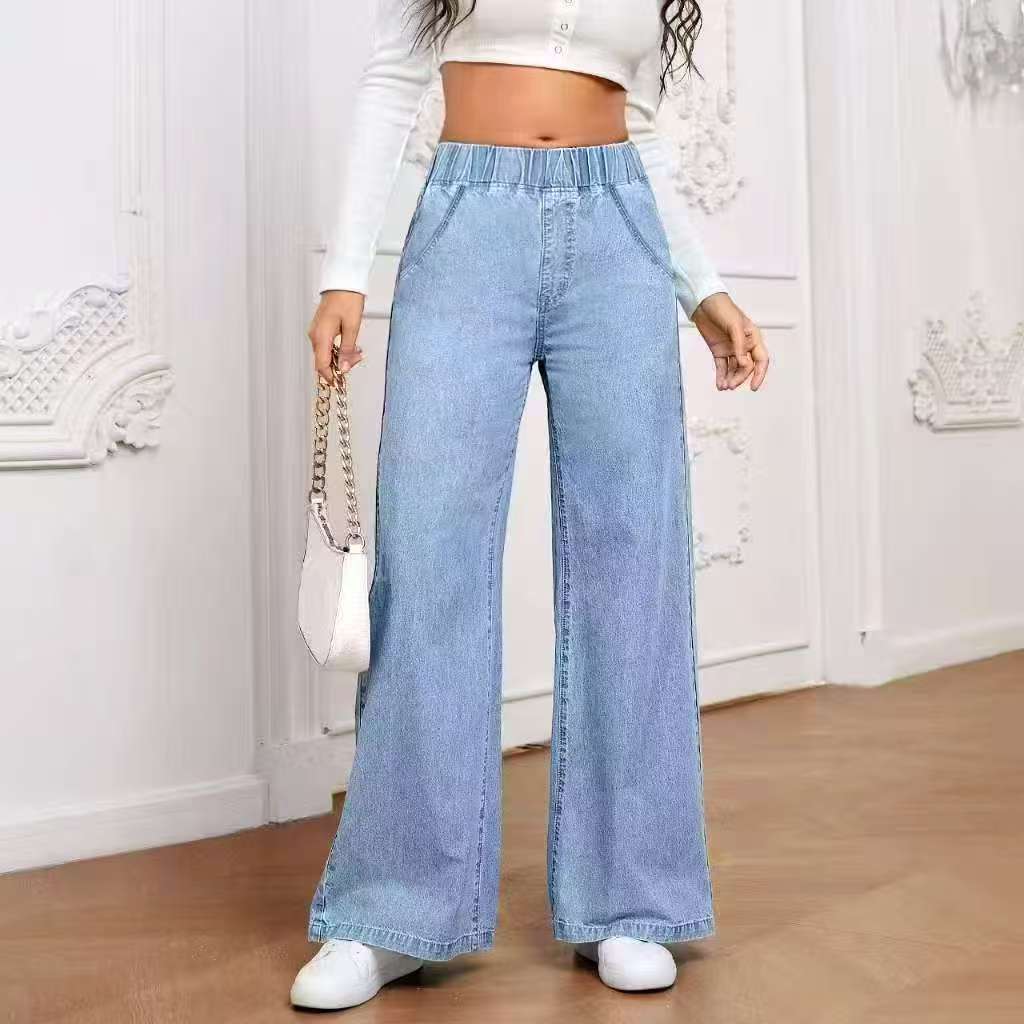 Comfortable Street-Style Denim Trousers
