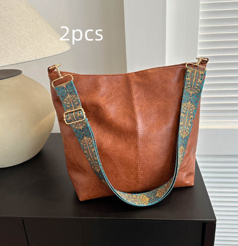 Ethnic Style Bucket Crossbody Bag
