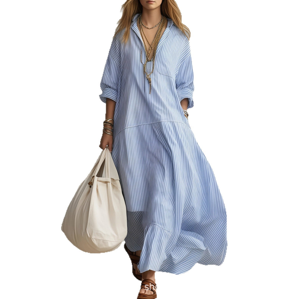 Maxi Dress with Flared Hem