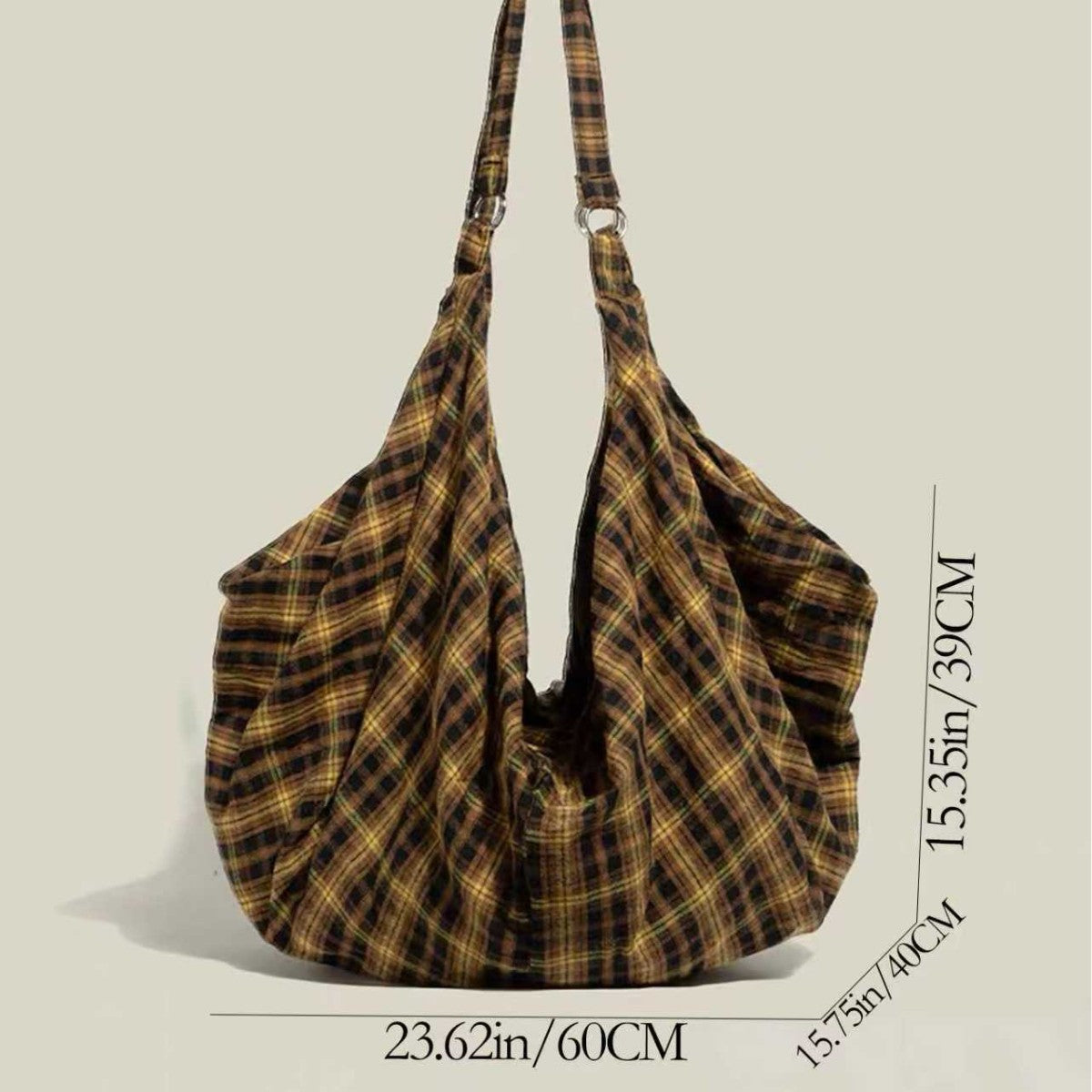 Plaid Multi-Wear Canvas Bag