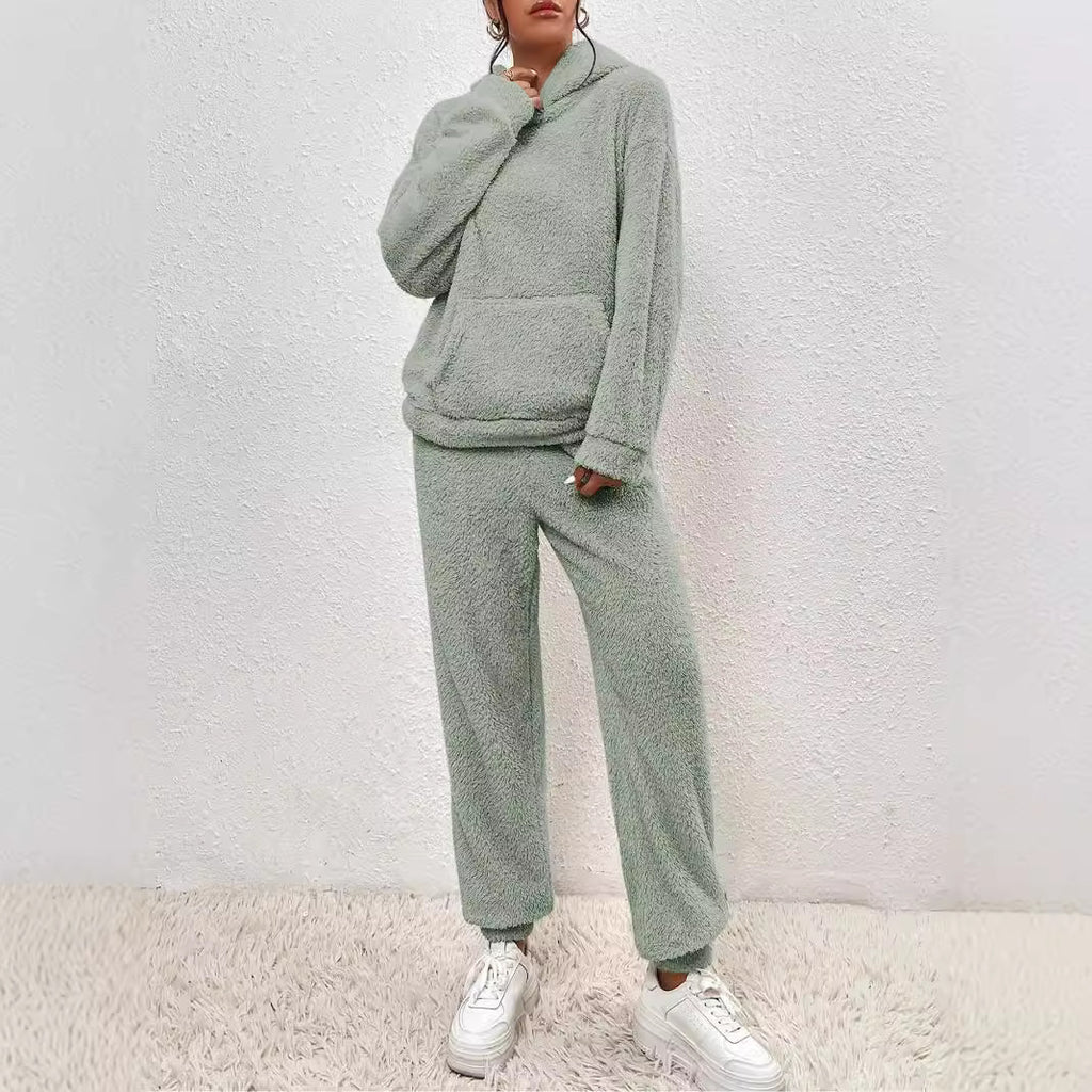 Winter Plush Pajama & Home Clothes Set