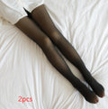 Translucent Fleece-Lined Winter Tights
