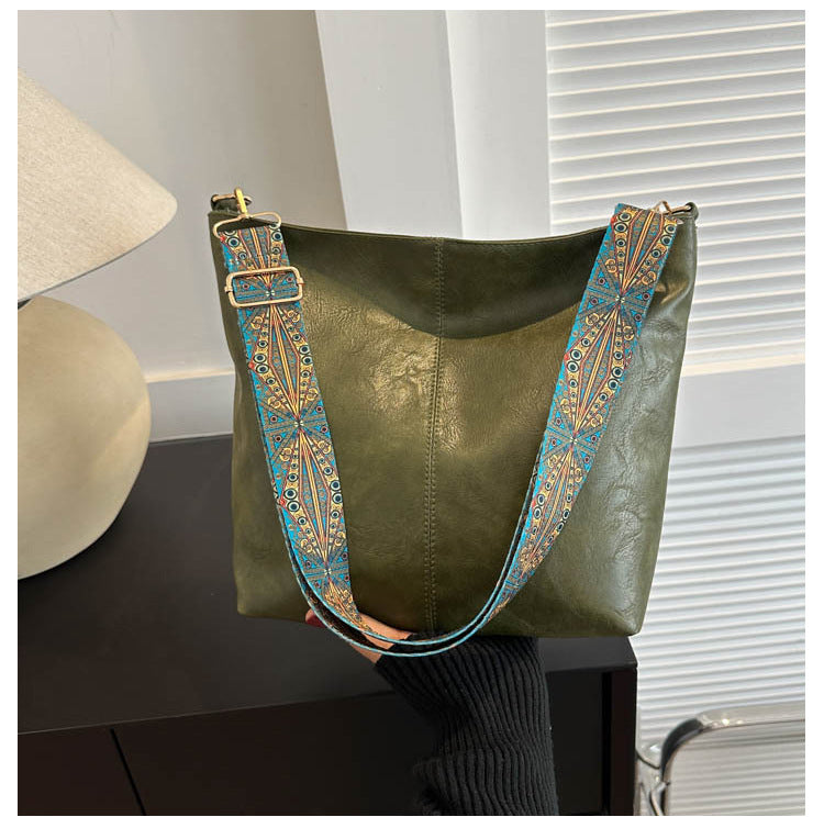 Ethnic Style Bucket Crossbody Bag