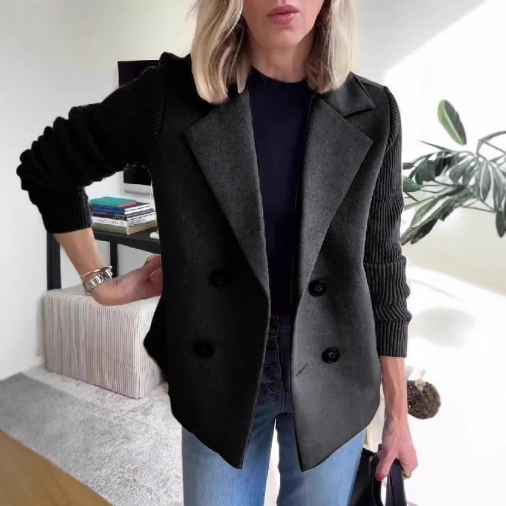 Double-Breasted Lapel Jacket