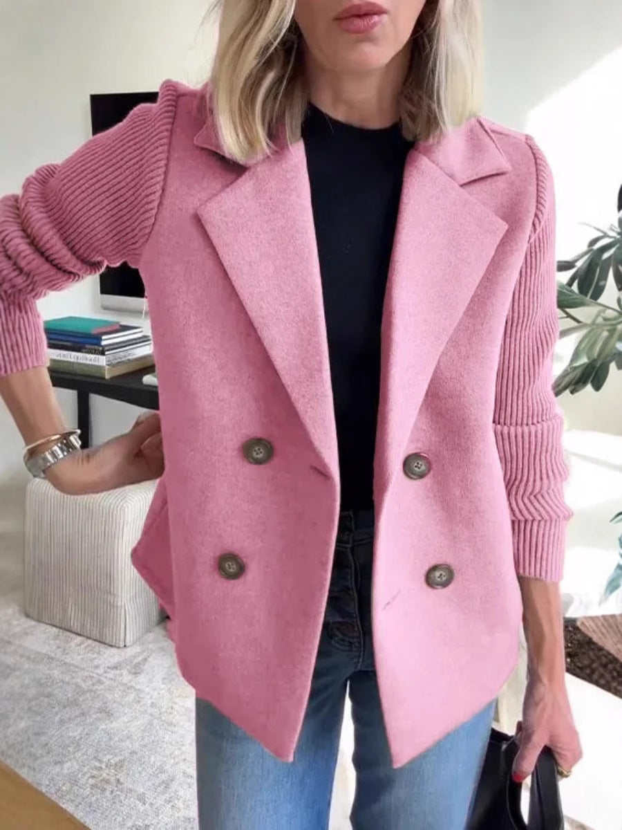Double-Breasted Lapel Jacket