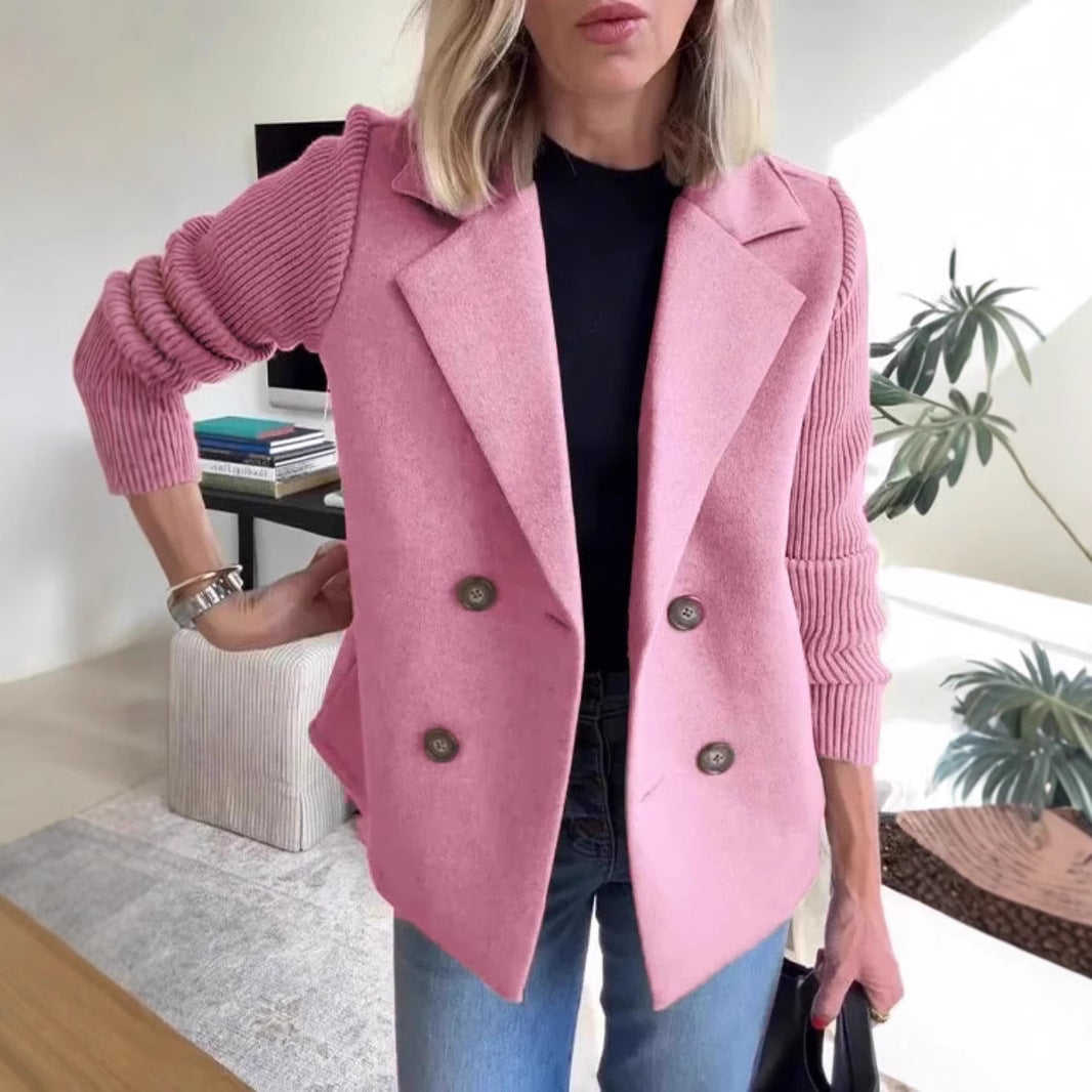 Double-Breasted Lapel Jacket