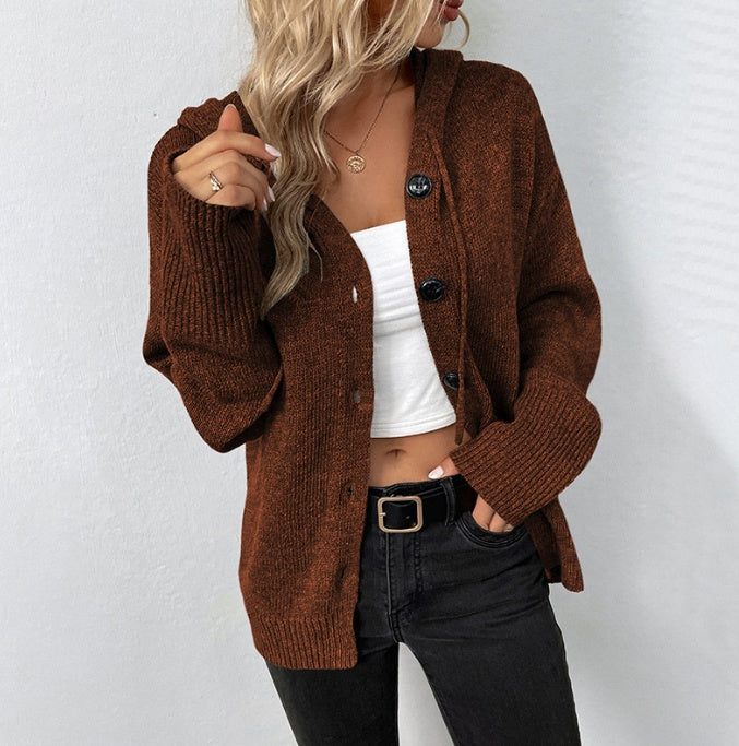 Thick Solid Color Cardigan Coat