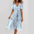 Chiffon Printed Summer Dress Set