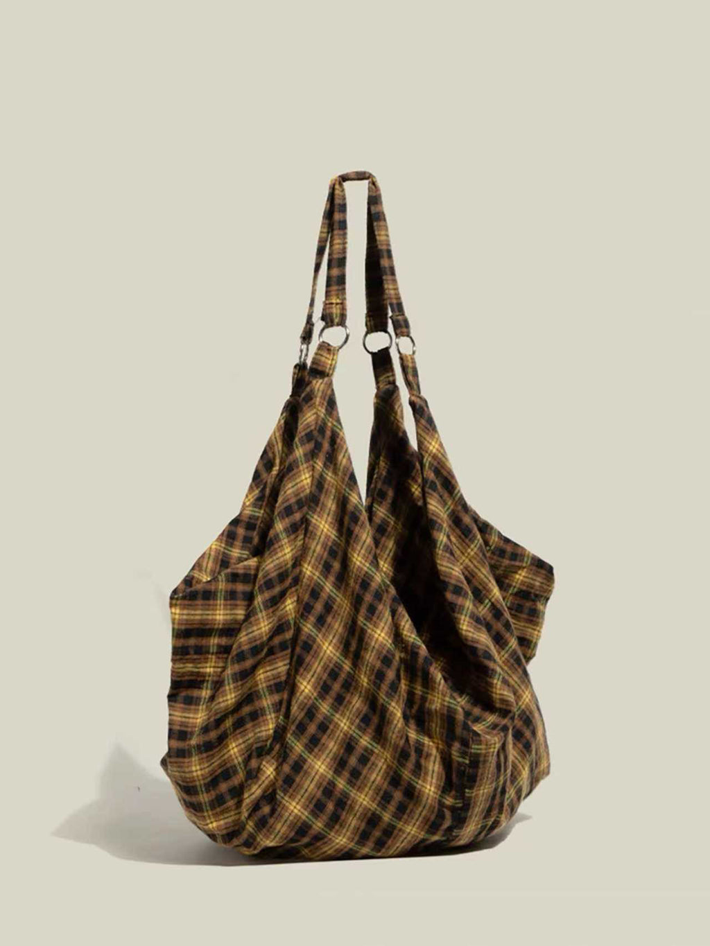 Plaid Multi-Wear Canvas Bag