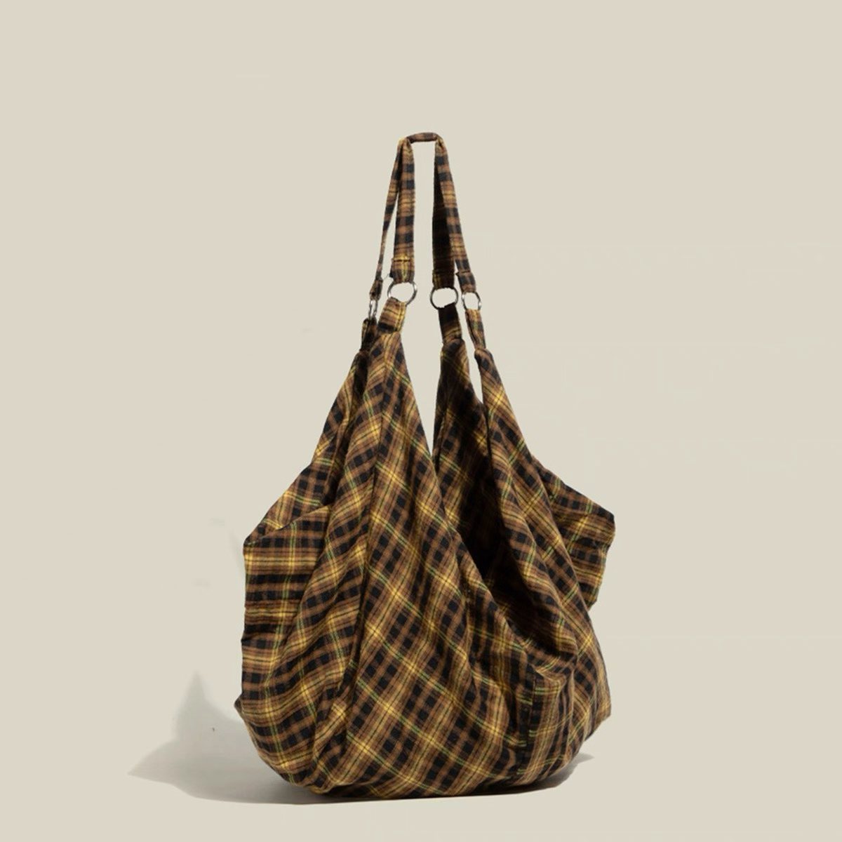 Plaid Multi-Wear Canvas Bag