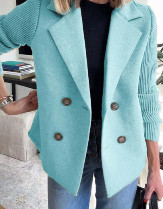 Double-Breasted Lapel Jacket