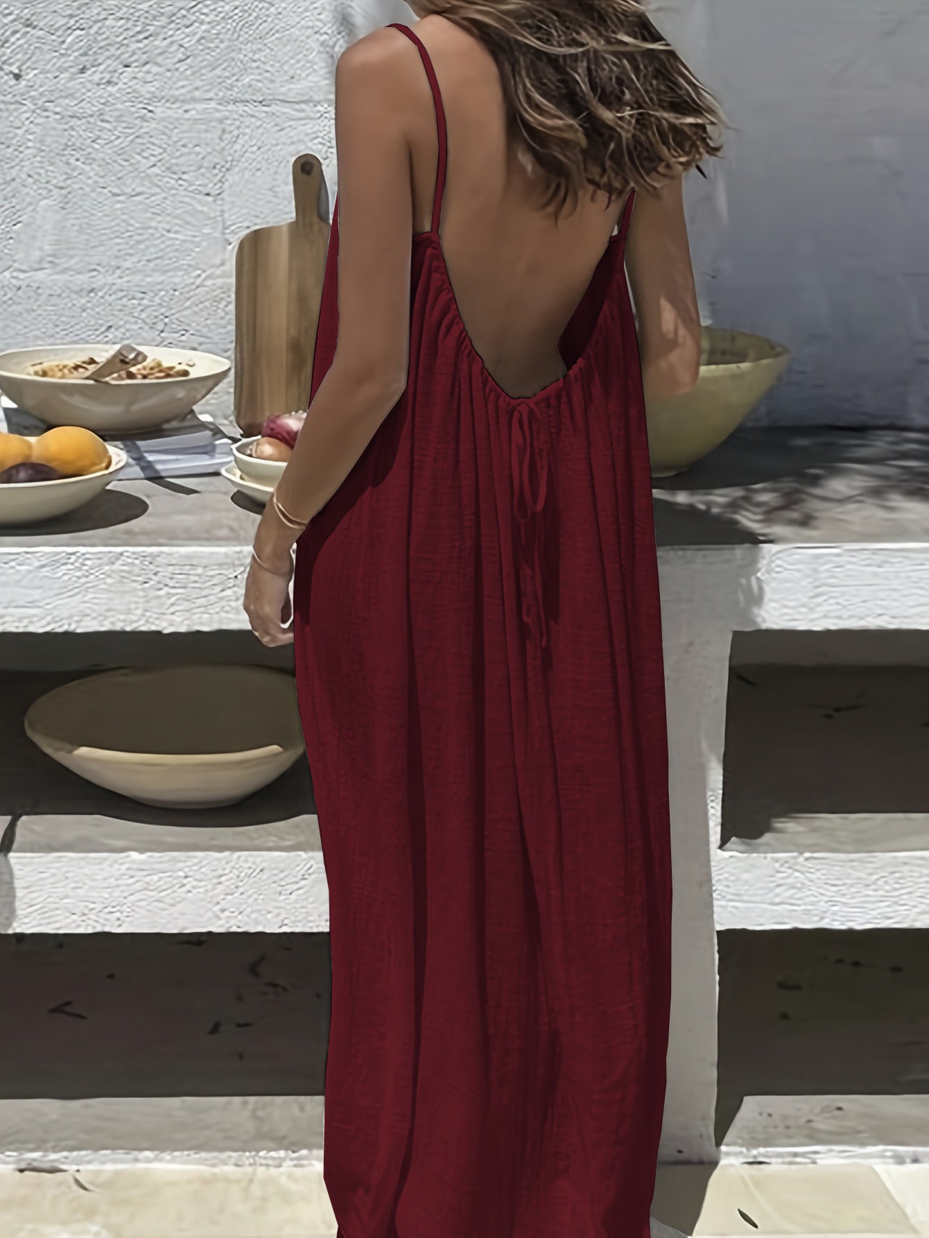 Summer Sleeveless Long Dress for Beach & Vacation