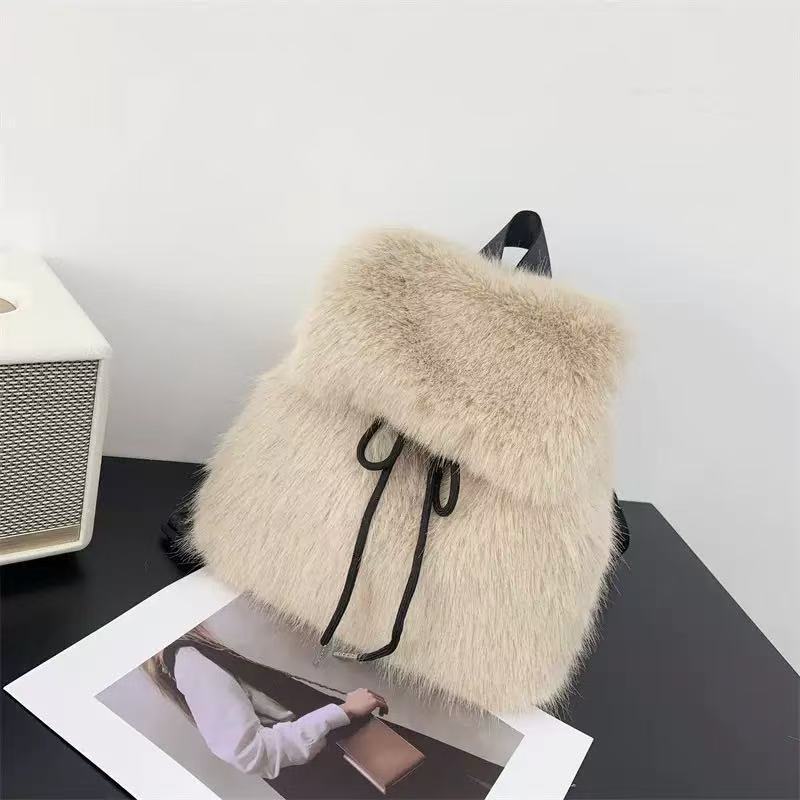 High-Capacity Plush Backpack
