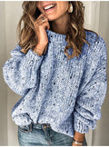 Polka Dot Pullover Knitted Sweater