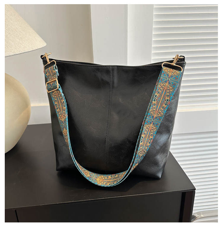 Ethnic Style Bucket Crossbody Bag